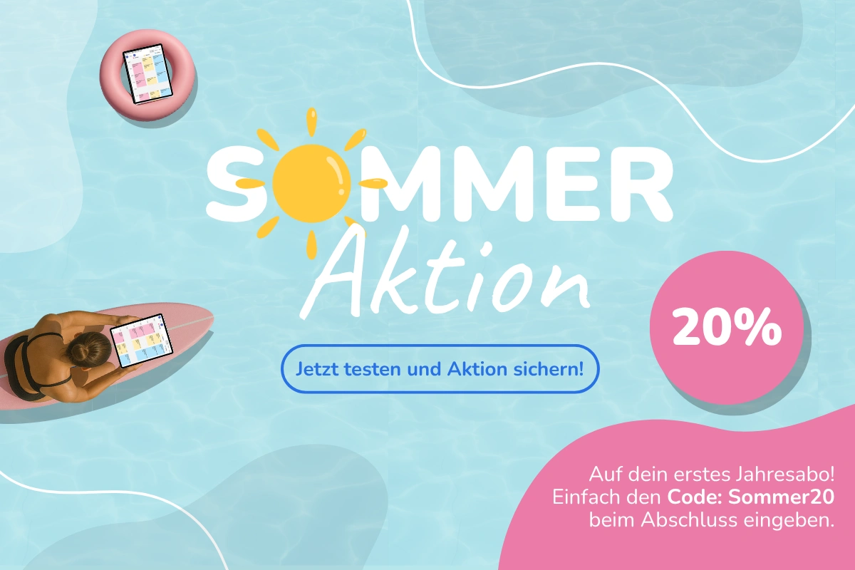 20 % Rabatt auf dein erstes Jahresabo bei Calendall