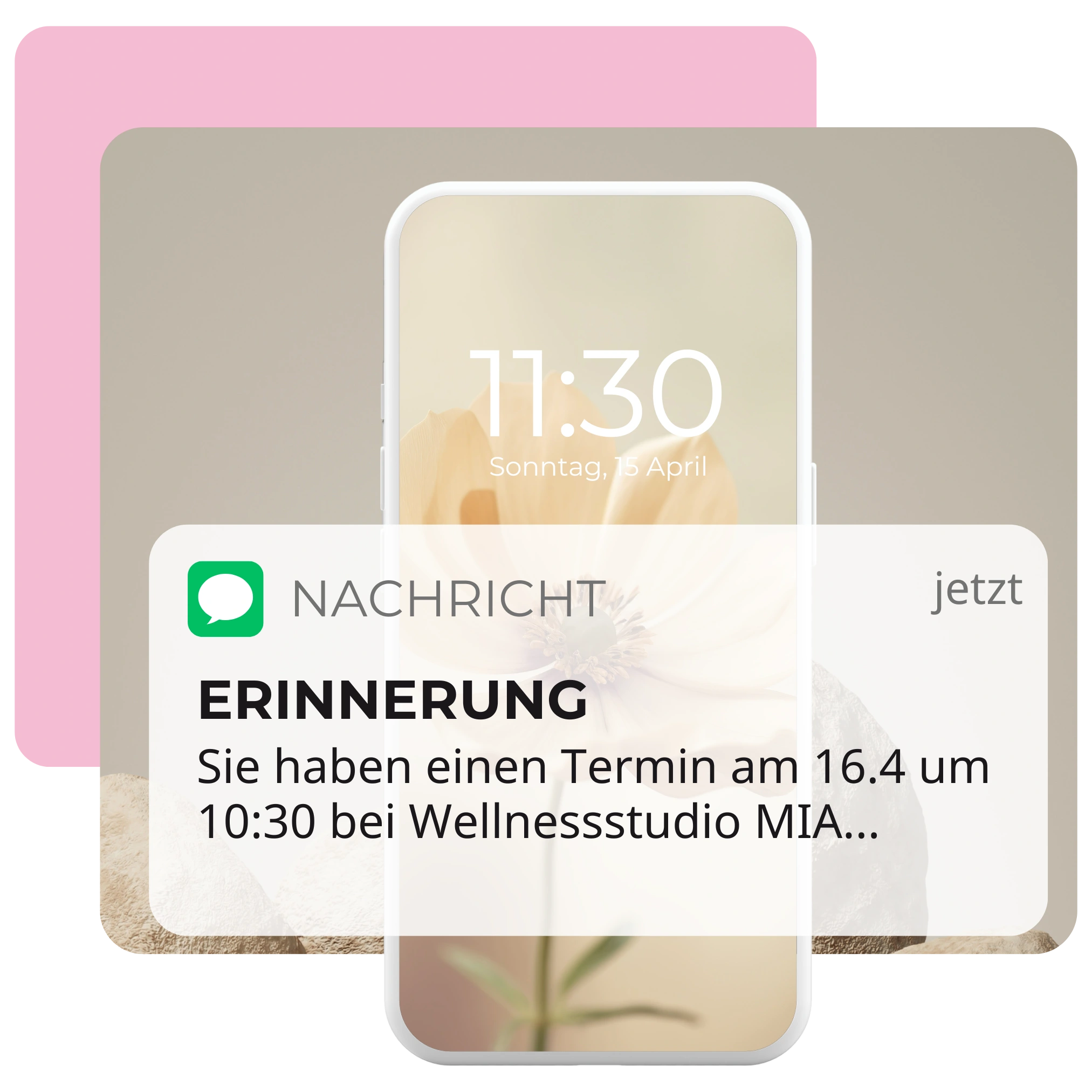 Terminerinnerung per SMS und E-Mail für Spa-Gäste