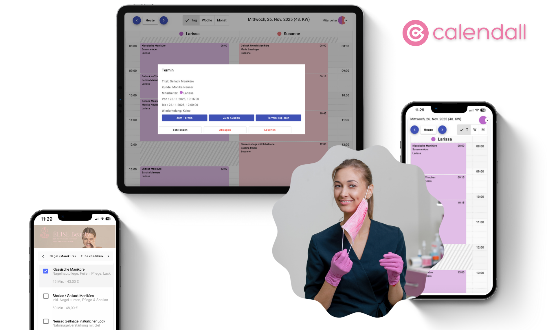 Calendall: Vorteile von Online-Terminbuchung und Software für Kosmetikstudios