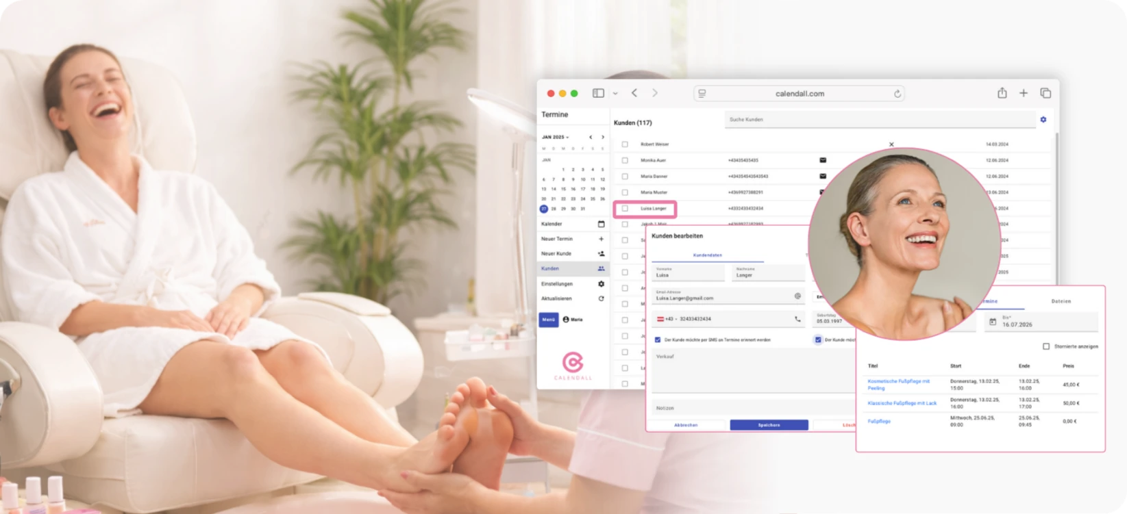 Digitale Kundenkartei Software für Fußpflegerinnen und Podologinnen mit Behandlungsdokumentation