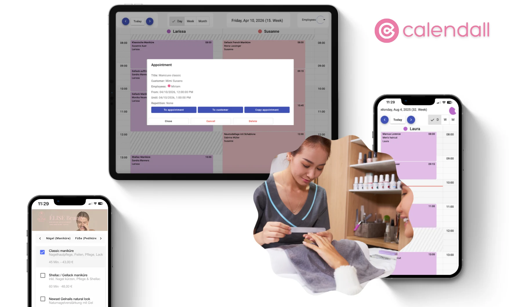 Calendall- Smart Nail Salon Booking Software for beauty Businesses