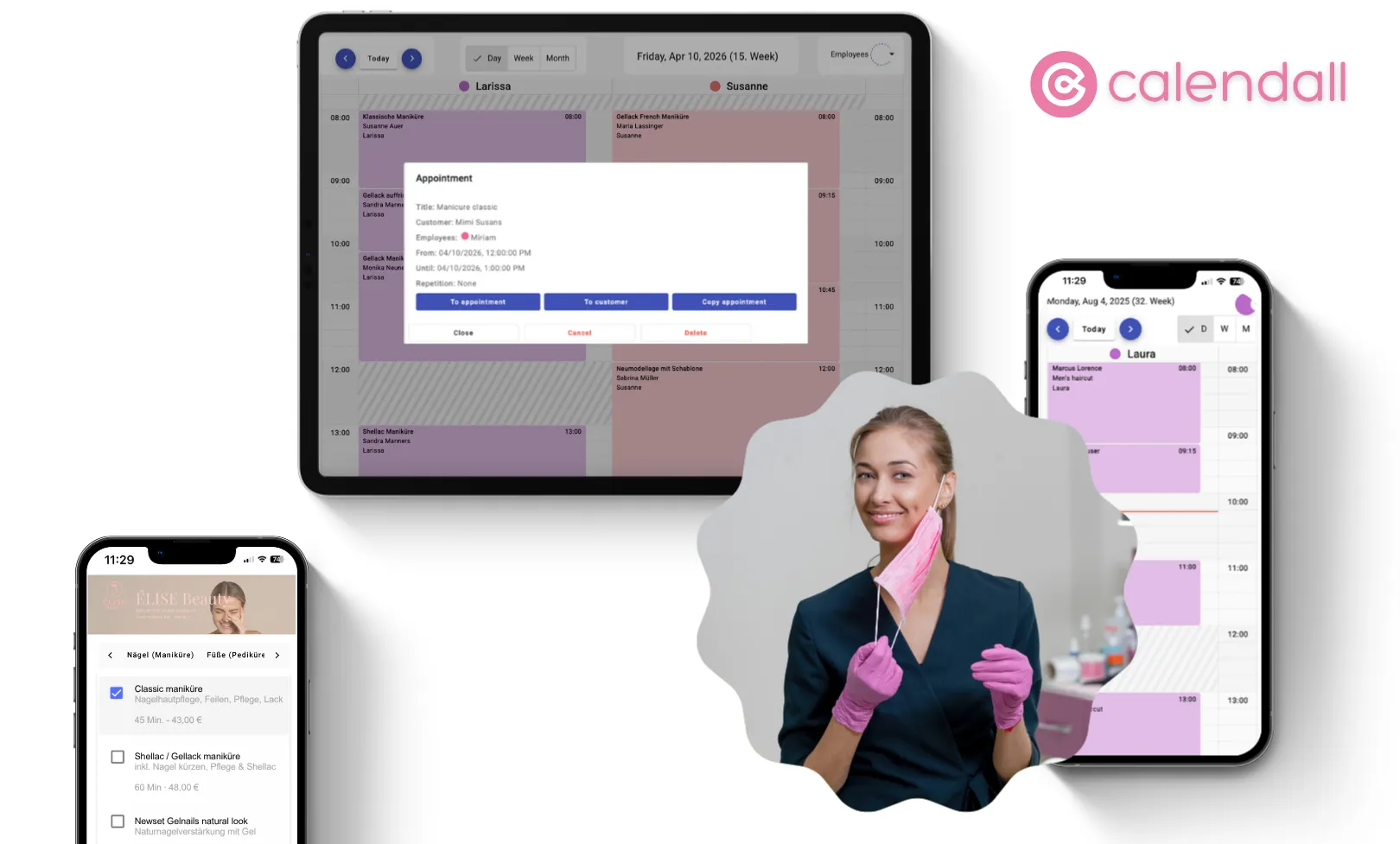 Calendall- Smart appointment scheduling software for beauty salons