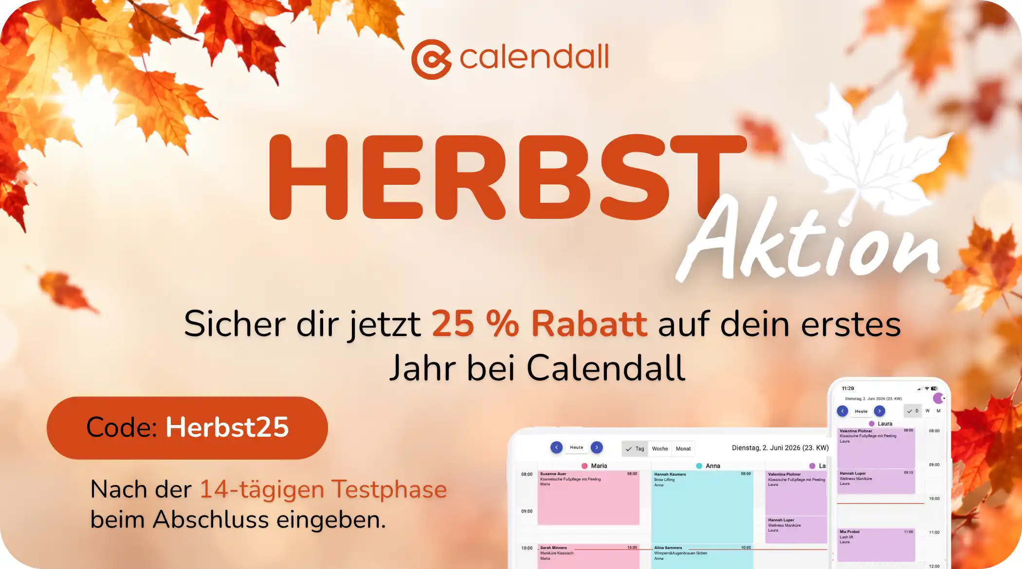 Herbstaktion Calendall 25%